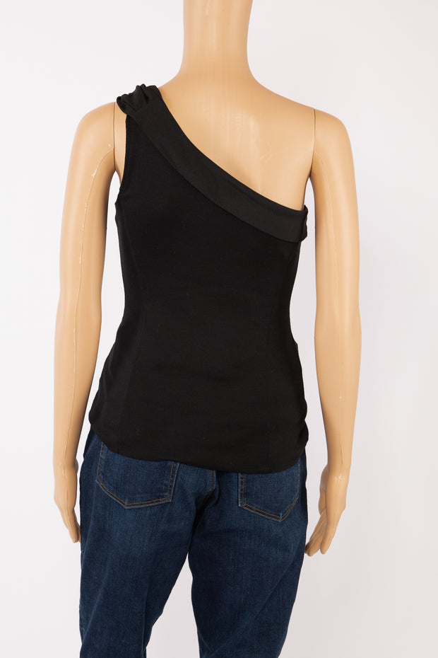 The Limited Black One Shoulder Top Size XS