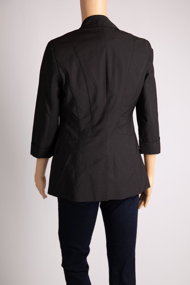 Bebe Black 3/4 Sleeve Blazer Size S