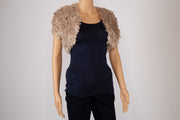 BCBGMAXAZRIA Murphy Light Camel Bolero Shrug Size XXS/XS