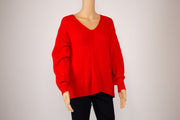 H&M Red-Orange V-Neck Size XS