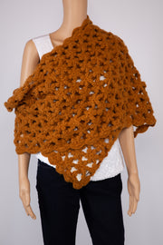 Zara Rust Handmade Crochet Scarf