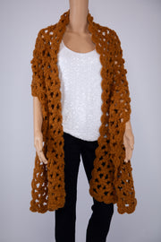 Zara Rust Handmade Crochet Scarf