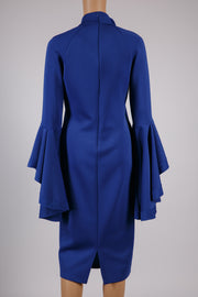 Blue Dress with Bell Sleeves Size S