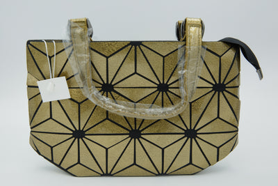 Isabelle Small Gold Daisy Style Print Bag