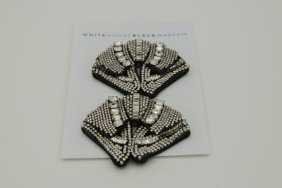 White House Black Market Jeweled Bow Jewelry Clips