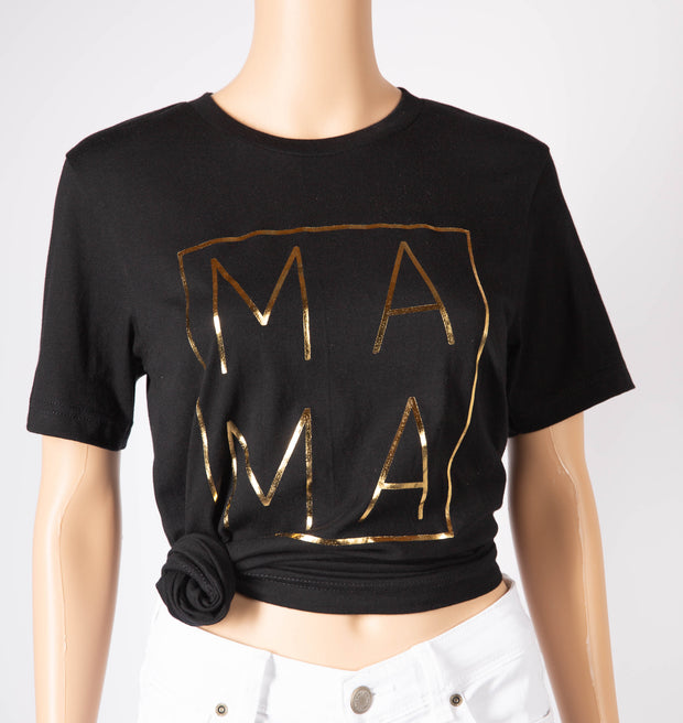 Gold Foil Mama Graphic Premium Unisex T-Shirt