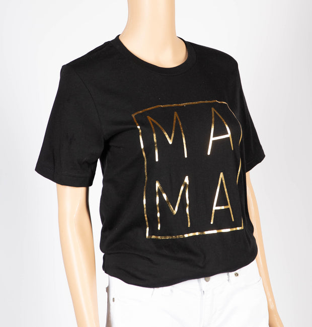 Gold Foil Mama Graphic Premium Unisex T-Shirt