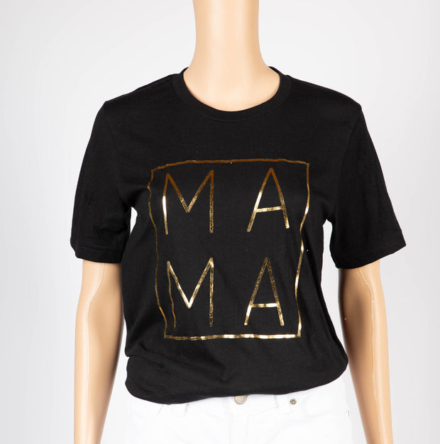 Gold Foil Mama Graphic Premium Unisex T-Shirt