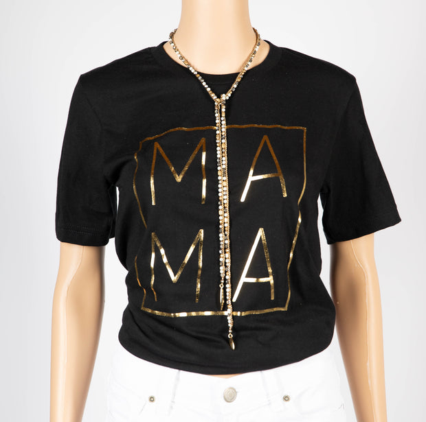 Gold Foil Mama Graphic Premium Unisex T-Shirt