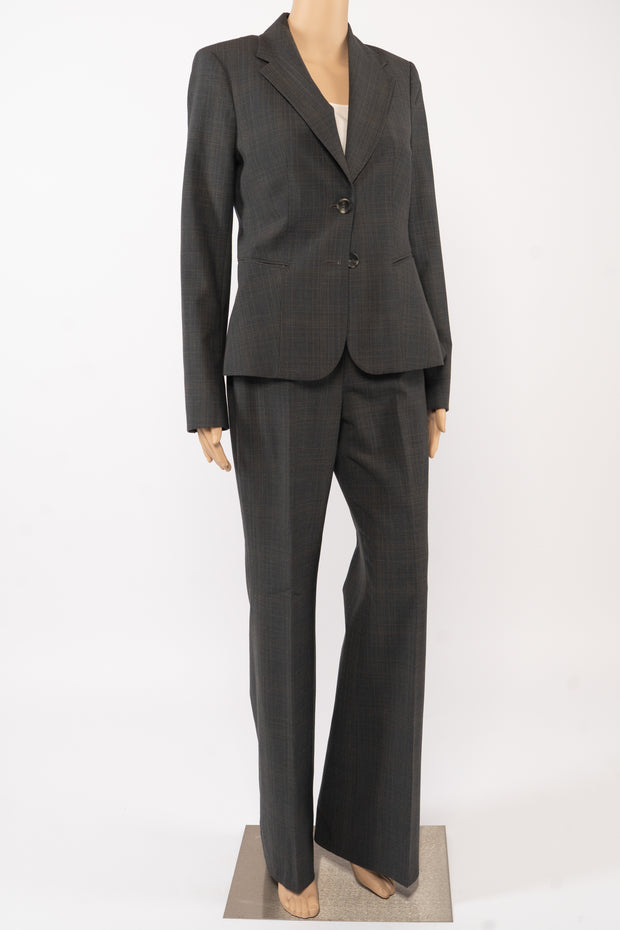 The Limited Charcoal Gray Travel Pant Suit Size 4