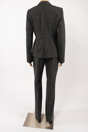 The Limited Charcoal Gray Travel Pant Suit Size 4