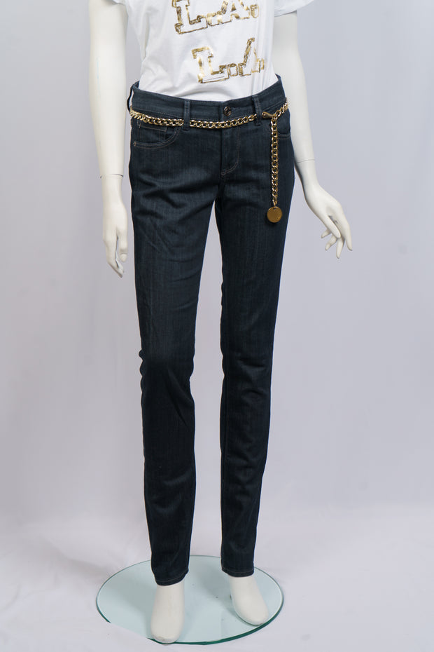 Express Blue Skinny Long Jeans Size 2