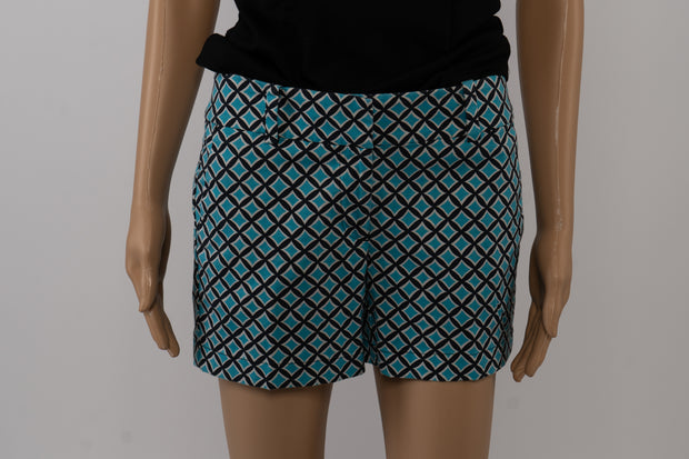 Ann Taylor Turquoise Multi City Shorts Size 2