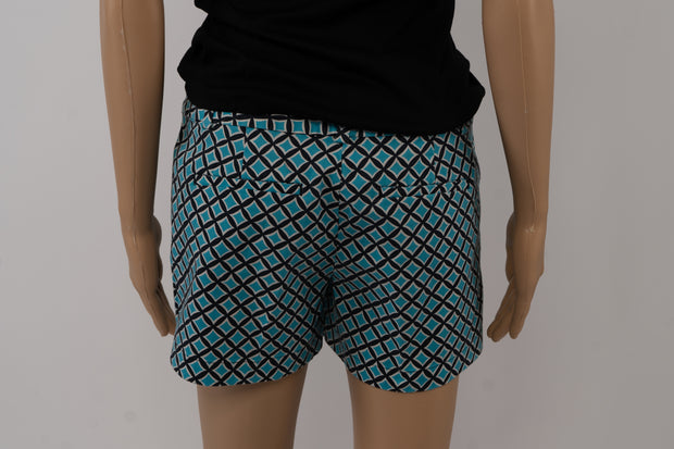 Ann Taylor Turquoise Multi City Shorts Size 2