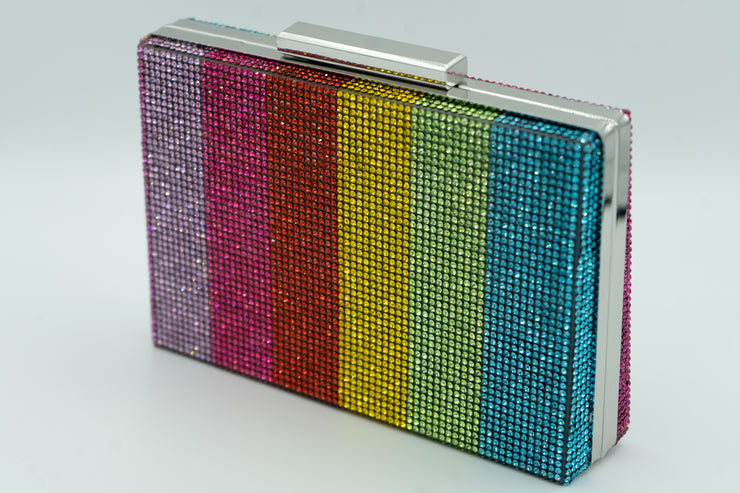 Zara Multi Rainbow Clutch