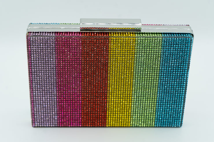 Zara Multi Rainbow Clutch