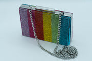 Zara Multi Rainbow Clutch