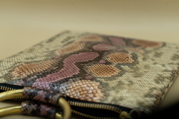 Oliveve Handbags Rose Snake Laine Ring Bag