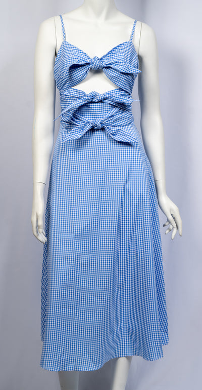 English Factory Blue Cami Dress with Ties Size XS