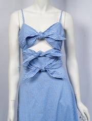 English Factory Blue Cami Dress with Ties Size XS