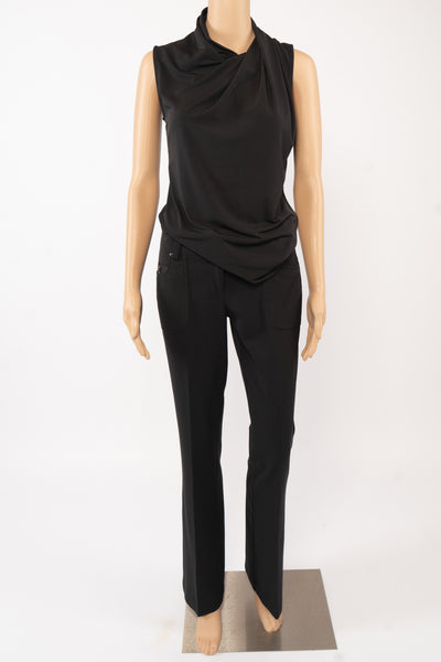 Cache Black Flared Pants Size 0