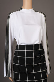 Express Black/White Checkered Pencil Skirt Size 2