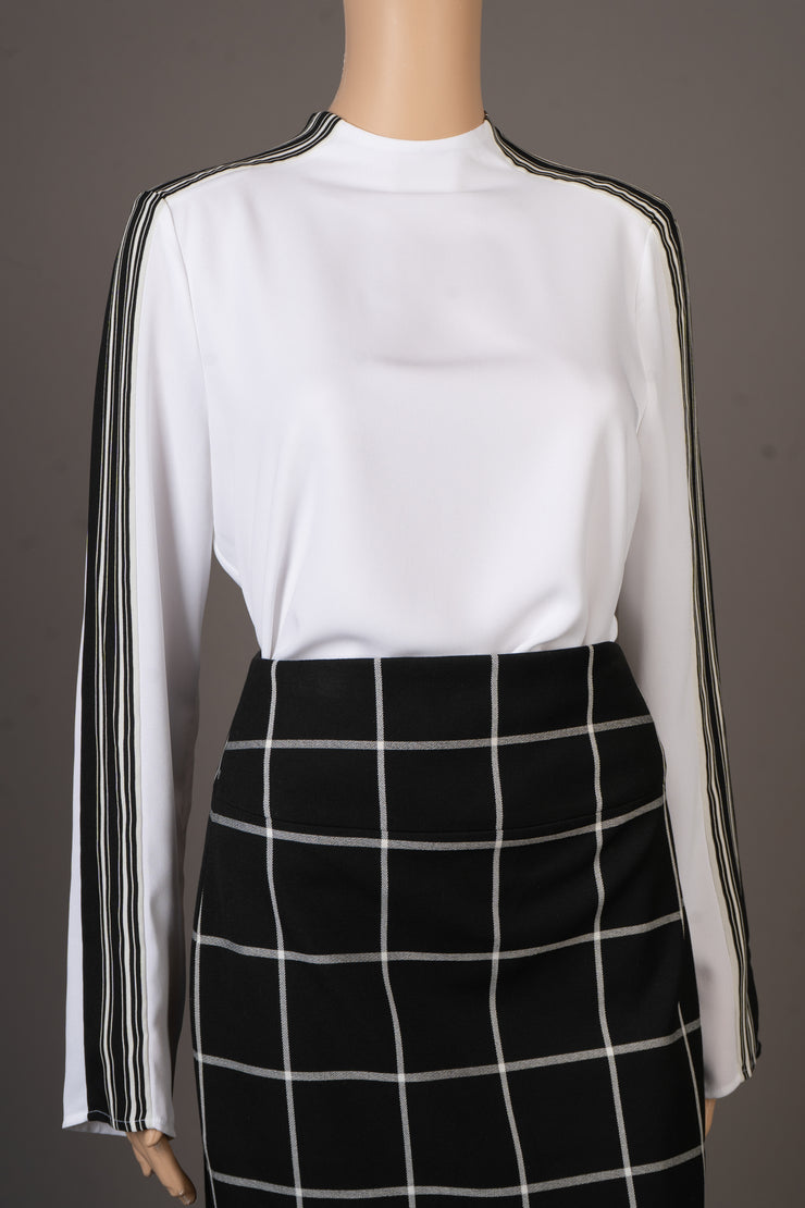 Express Black/White Checkered Pencil Skirt Size 2