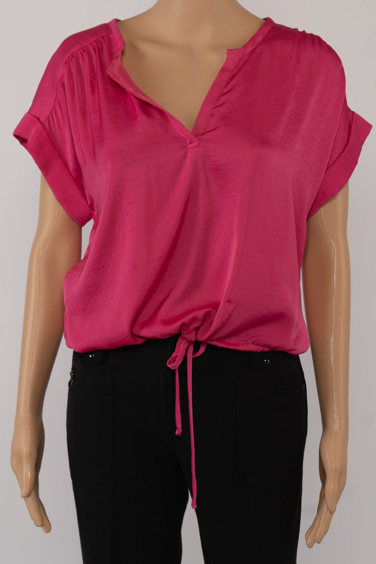 BCBGMAXAZRIA Pink Tana Top Size XXS The Photo Fashionista