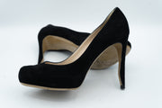 Nicholas Kirkwood Black Suede Round Toe Pumps Size 39