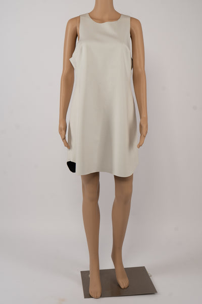 Topshop White Sleeveless Shirt Dress Size 10