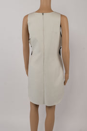 Topshop White Sleeveless Shirt Dress Size 10