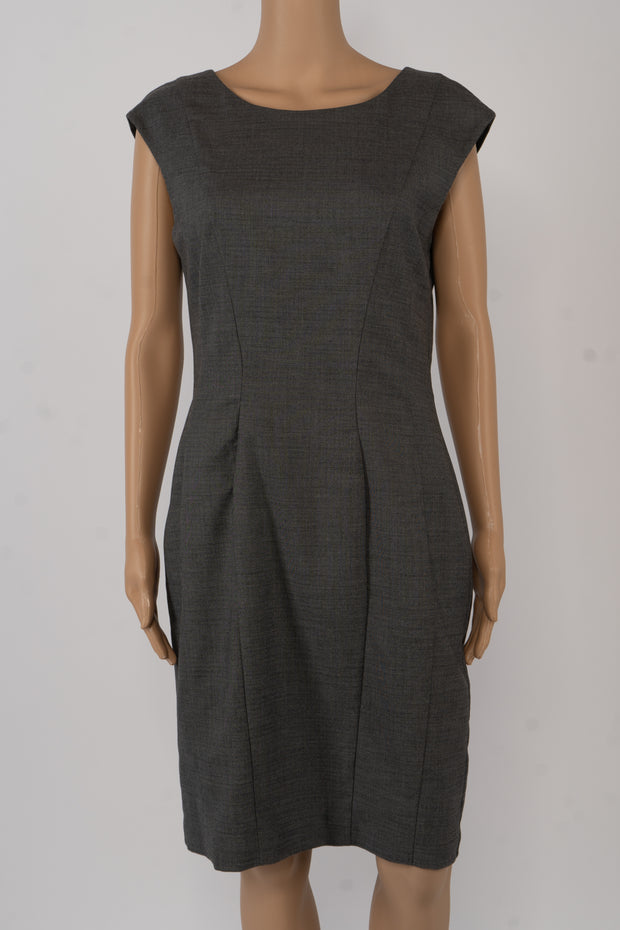 H&M Gray Sleeveless Pencil Dress Size 12