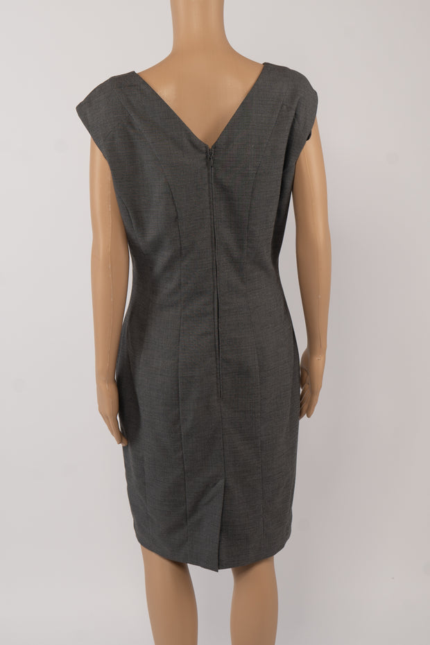 H&M Gray Sleeveless Pencil Dress Size 12