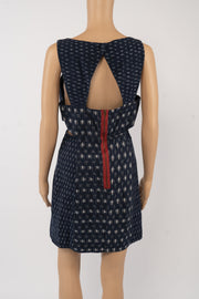 Staring at Stars Ikat Navy Blue Cut Out Dress Size 12