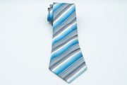 Geoffrey Beene Turquoise Striped Men's Necktie