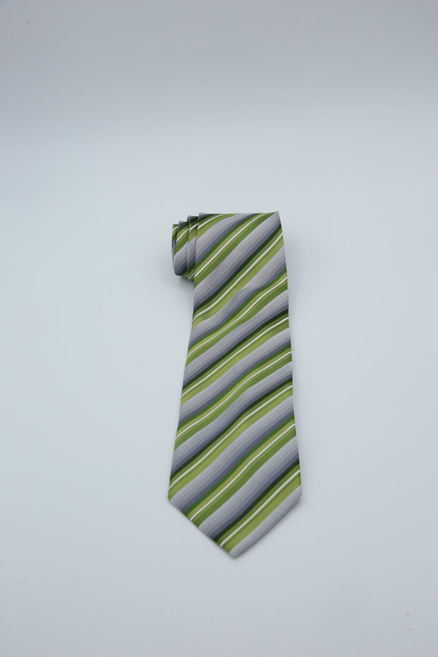 Van Heusen Green Striped Men's Necktie