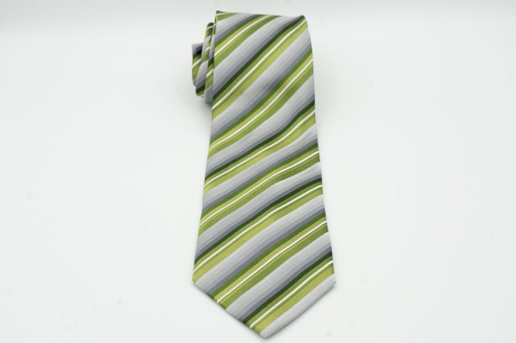 Van Heusen Green Striped Men's Necktie