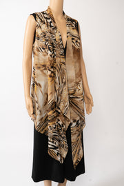 Chico's Leopard-Print Animal Print Cover Up Size 8-10 (M) (Chico's Size 1)