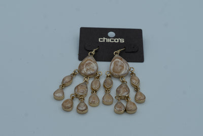 Chico's Womens Light Pink Marcela Chandelier Earrings