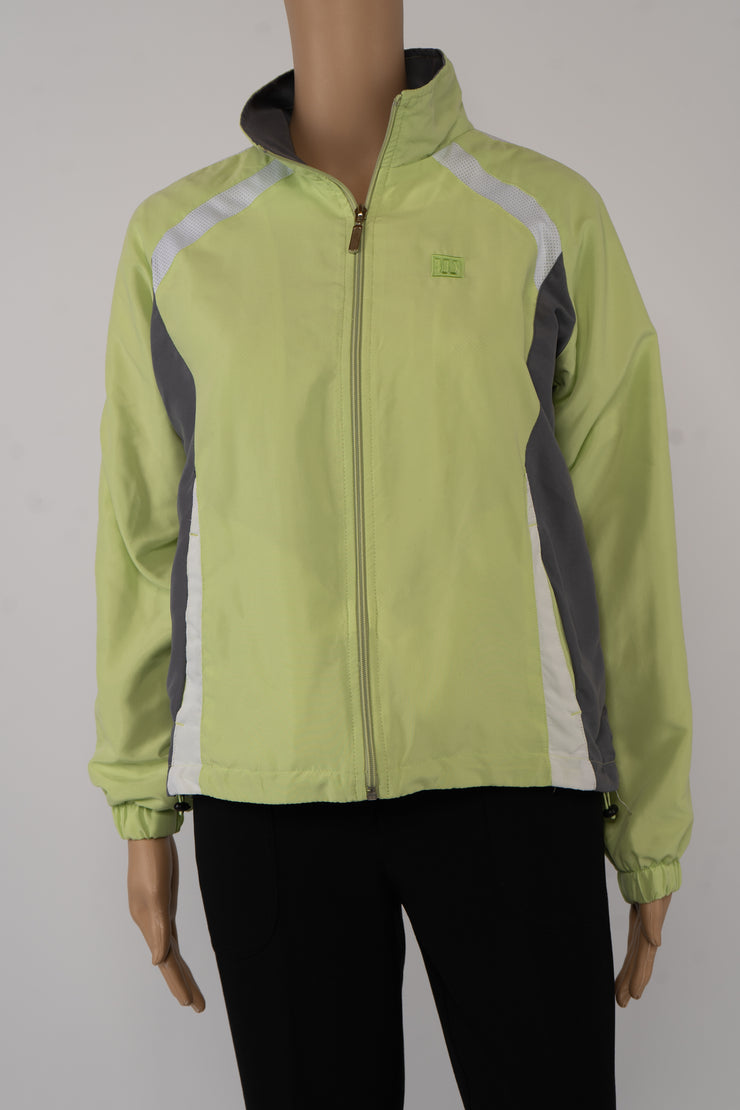 Wilson Light Green Zippered Sport Jacket Size S