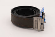 Columbia Leather Brown/Black Reversible Buckle Belt Size 38-40 (L)